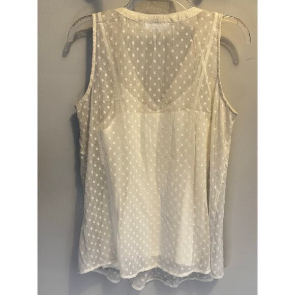 Motherhood Maternity Sheer Tank blouse with built in spaghetti strap tank SMALL - Picture 9 of 9